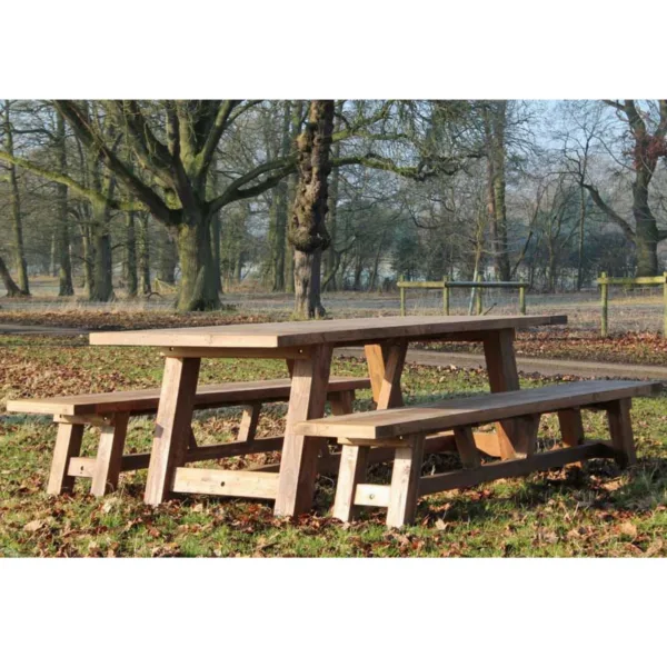 Lombok teak garden bench set