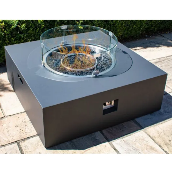 Maze Fire Pit Coffee Table, Charcoal