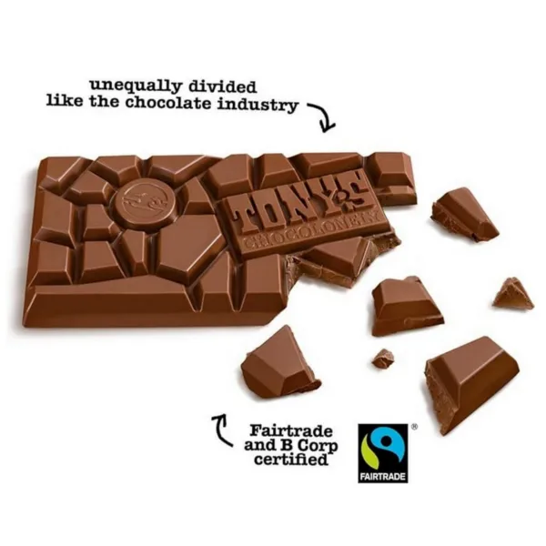 Tony's chocolonely milk chocolate bar - 180g