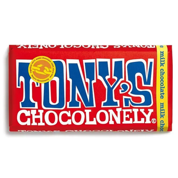 Tony's chocolonely milk chocolate bar - 180g
