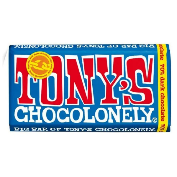 Tony's chocolonely dark chocolate bar - 180g