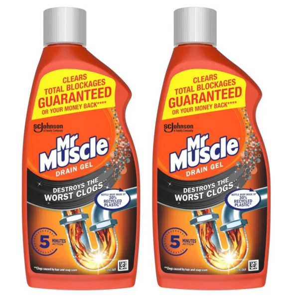 Mr Muscle Drain Unblocker Gel x 2