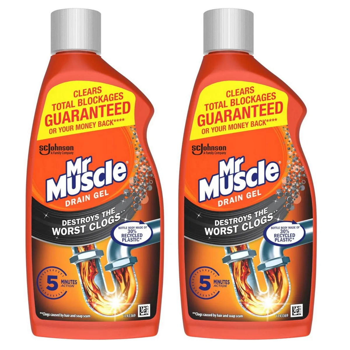 Mr muscle drain unblocker gel x 2 Mr muscle drain unblocker gel x 2