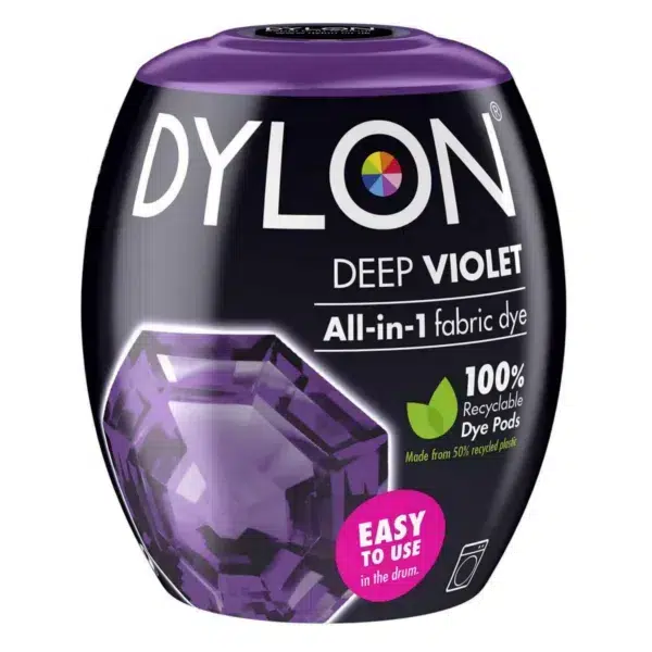 Dylon washing machine fabric dye pod, deep violet