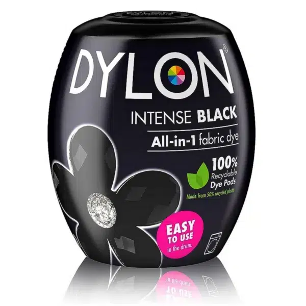 Dylon washing machine fabric dye pod, black