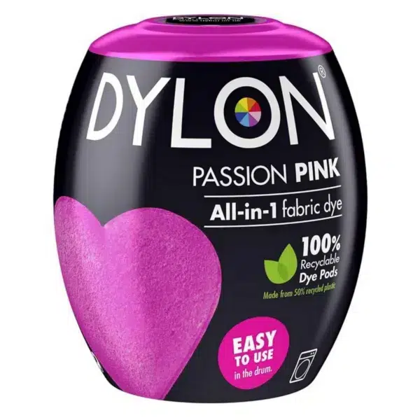 Dylon washing machine fabric dye pod, passion pink