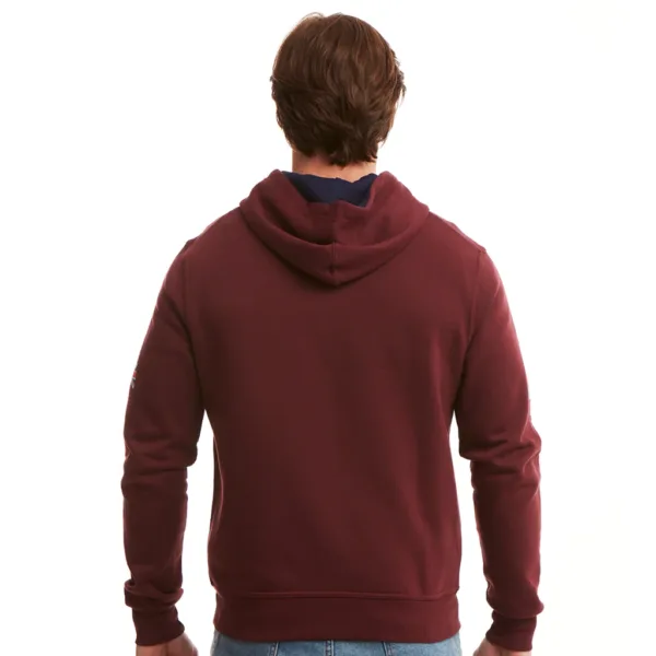 Help for heroes heritage zipped hoodie, burgundy