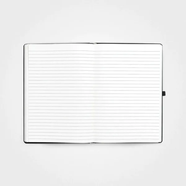 Hardcover stone paper a5 notebook, charcoal black