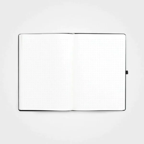 Hardcover Stone Paper A5 Notebook, Charcoal Black