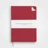 Hardcover Stone Paper A5 Notebook, Pomegranate Red