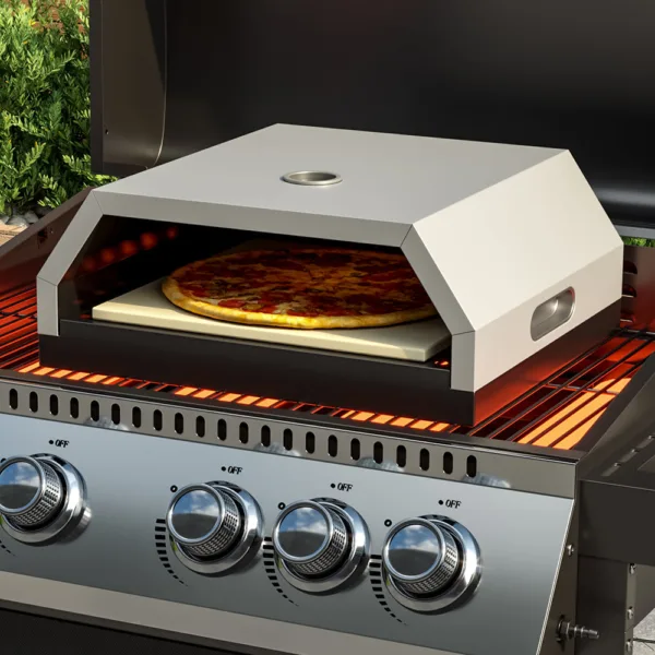 BBQ Pizza Oven Black Outdoor Heating