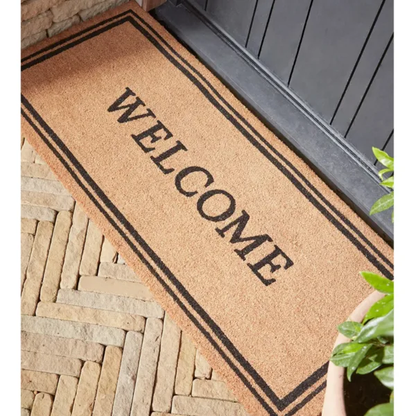 Welcome doormat - double