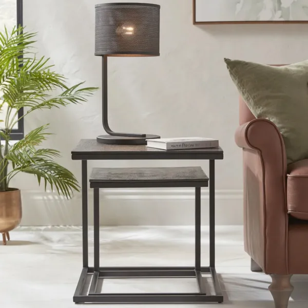 Two Black Nesting Tables