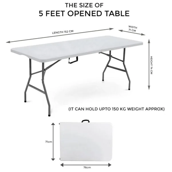 Denny International® Outdoor Folding Table (5ft)