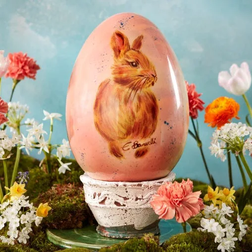 Hand-Painted Bunny Easter Egg, 500g