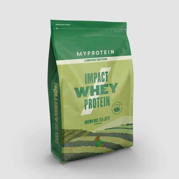 Impact whey protein powder - 1kg - brown rice tea latte