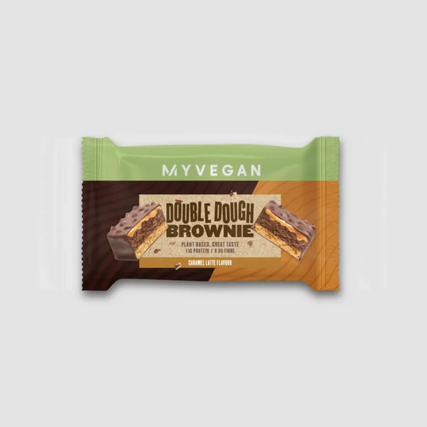 Vegan Double Dough Brownie - Caramel Latte