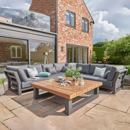 Life nevada large outdoor corner set