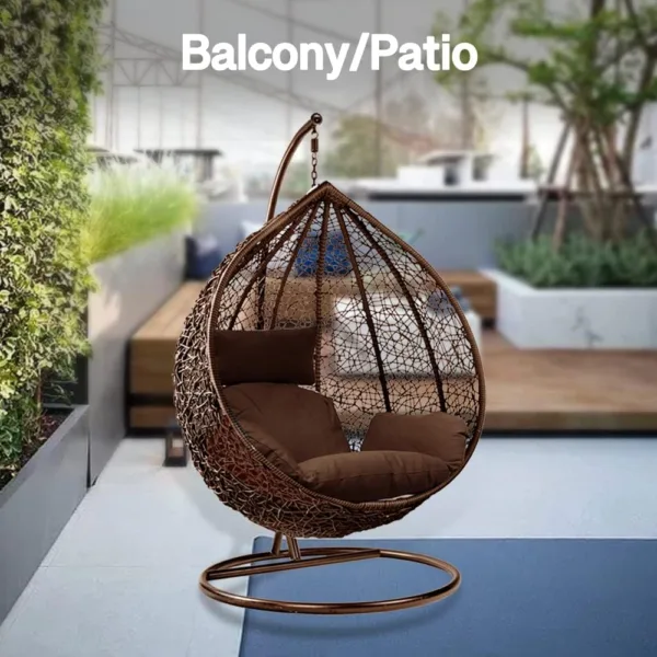 Rattan swing egg chair hanging garden hammock
