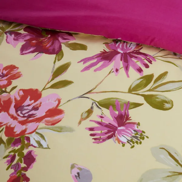 Lara lemon bright floral duvet set - all sizes - image 2