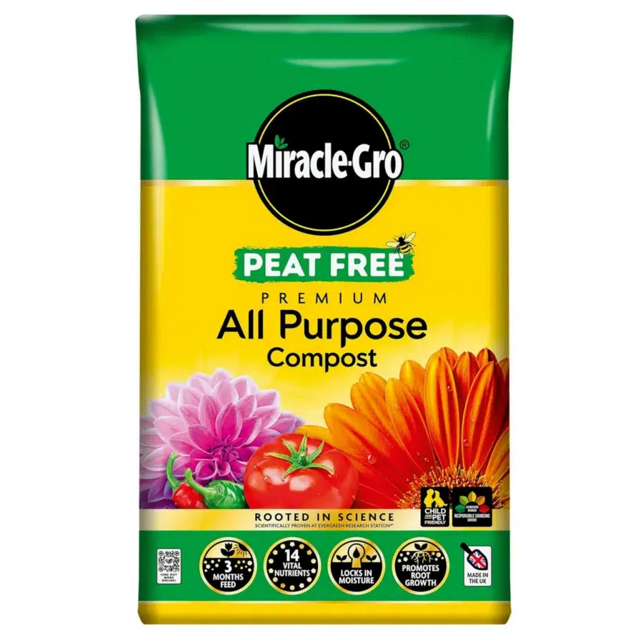 Miracle-gro peat free compost, 50 litres