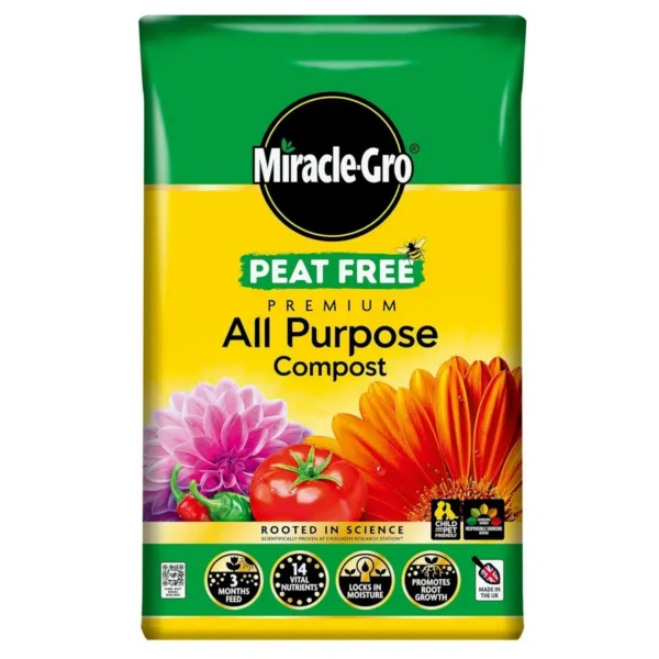 Miracle-Gro PEAT FREE Compost, 50 Litres