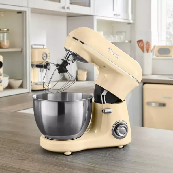 Swan 800w retro stand mixer, cream