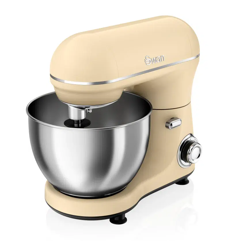 Swan 800w retro stand mixer, cream Swan 800w retro stand mixer, cream