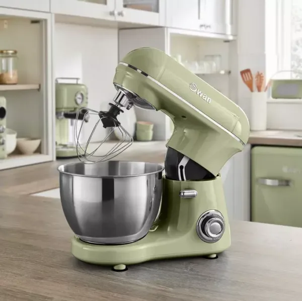 Swan 800W Retro Stand Mixer, Green