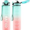 QLUR Water Bottle with Straw, 1L Drinks Bottle