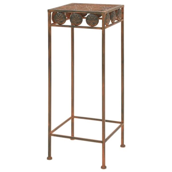 Livaxl plant stand set 3 pieces vintage style metal rusty - image 3