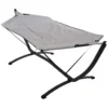 ProGarden Hammock with Metal Base 260 cm Light Grey