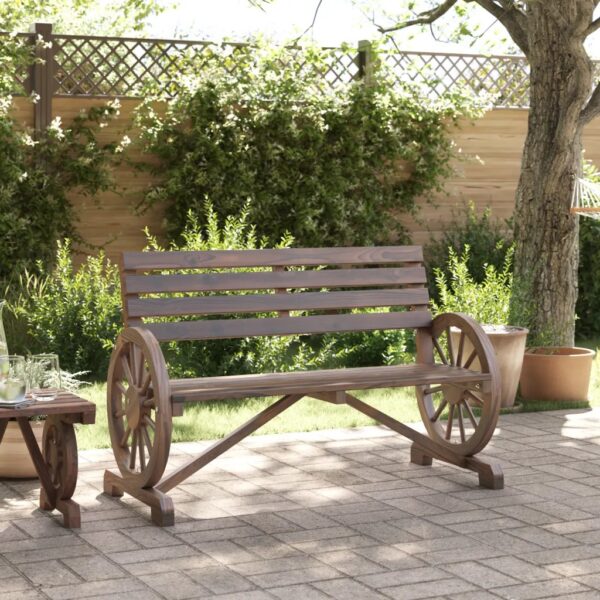 LivaXL Garden Bench 2-Seater Solid Wood Fir