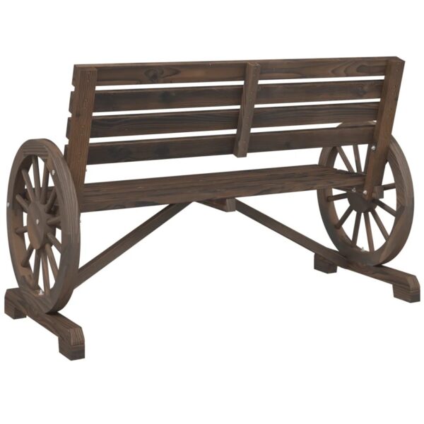 Livaxl garden bench 2-seater solid wood fir - image 4