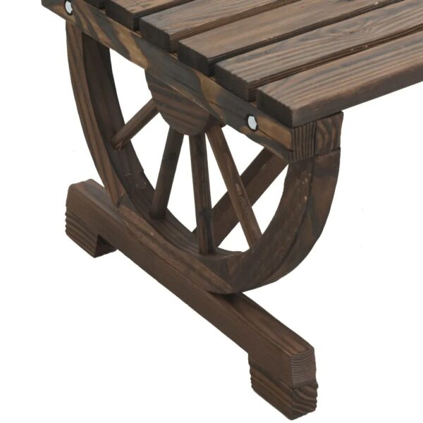 Livaxl garden bench 2-seater solid wood fir - image 5