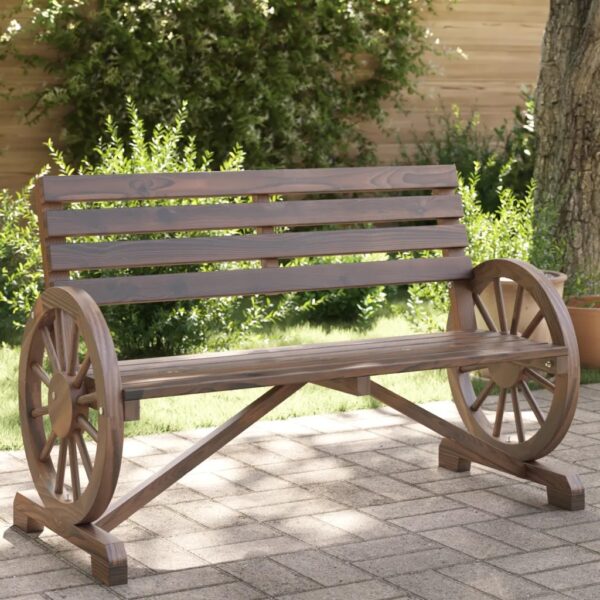 Alternative view of LivaXL Garden Bench 2-Seater Solid Wood Fir