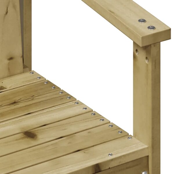 Livaxl 3 piece garden lounge set impregnated wood pine - image 6