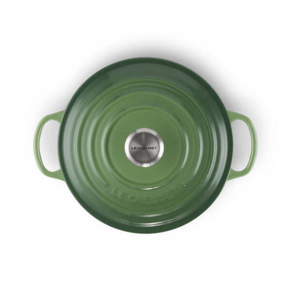 Le creuset 24cm cast iron round casserole, bamboo green - image 3