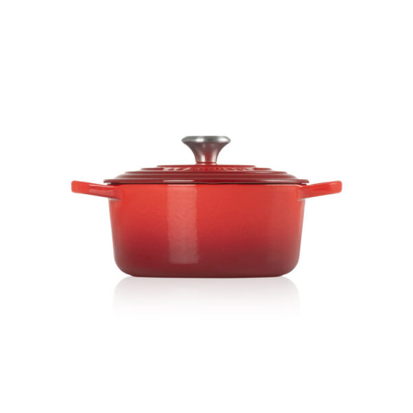 Le Creuset 24cm Cast Iron Round Casserole, Cerise Red