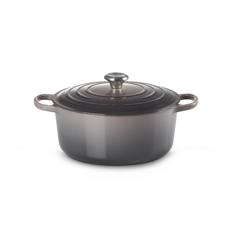 Le creuset 24cm cast iron round casserole, flint grey Le creuset 24cm cast iron round casserole, flint grey - image 2