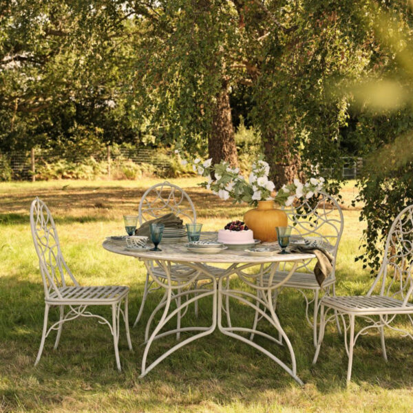 Viticcio garden metal dining chair - grey - image 2