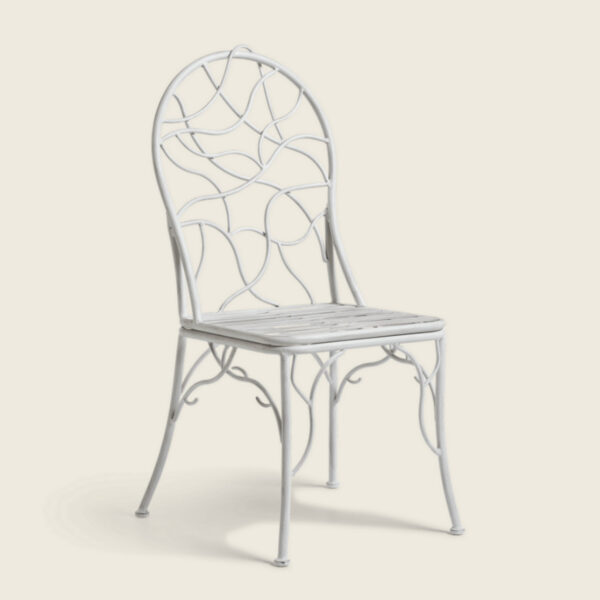 Viticcio garden metal dining chair - grey