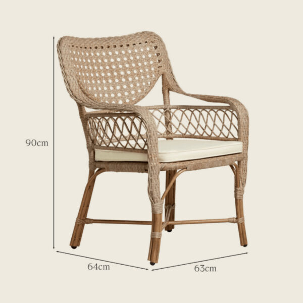 Tofinho garden faux rattan chair - image 5