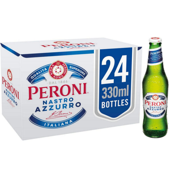 Peroni Nastro Azzurro Italian Lager, 24 x 330ml