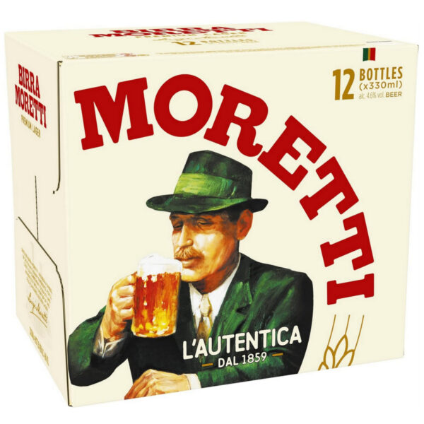Birra moretti premium italian beer, 12 x 330ml - image 3