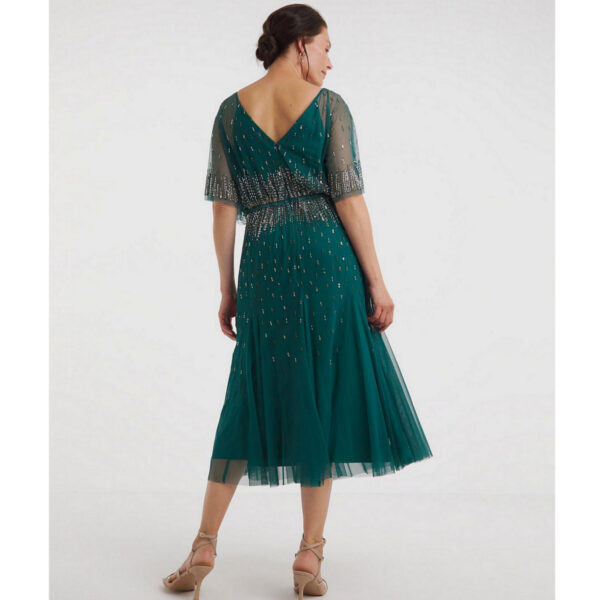 Joanna hope green linear beaded maxi dress - image 3