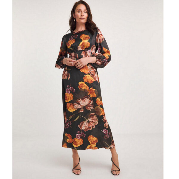 Joanna Hope Satin Maxi Dress, Floral