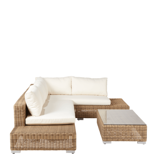 Alternative view of Balladou Corner Sofa Set and Coffee Table - Driftwood