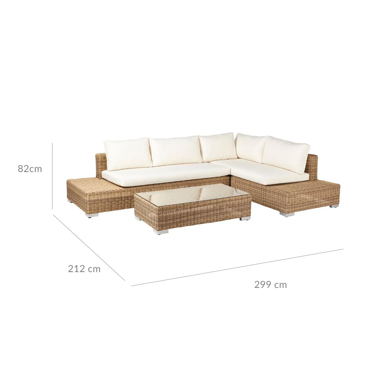 Balladou corner sofa set and coffee table - driftwood Balladou corner sofa set and coffee table - driftwood - image 5