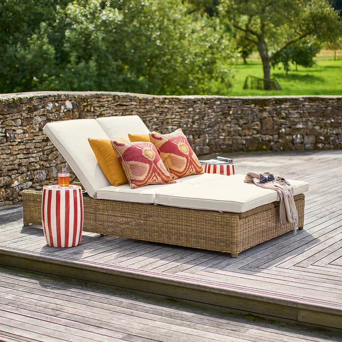 Fontelina double sun lounger - off white Fontelina double sun lounger - off white - image 3